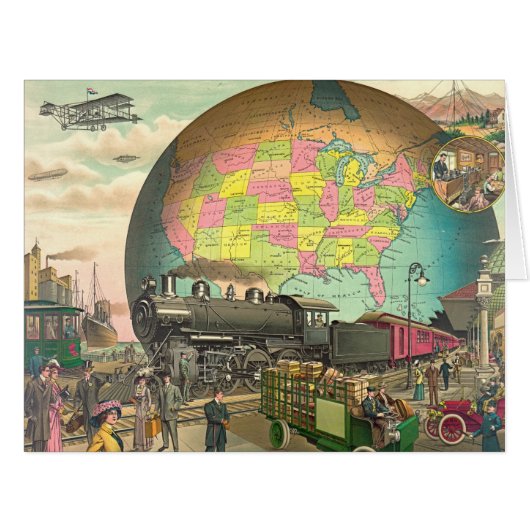 20th Century Transportation 1910 Cards (Front Horizontal)