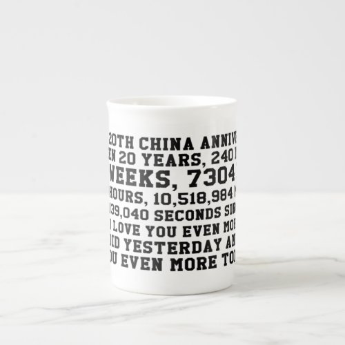 20th China Anniversary Mug