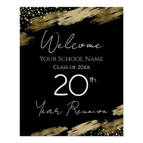 20th Class Reunion Welcome Poster
