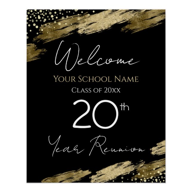 20th Class Reunion Welcome Poster (Front)