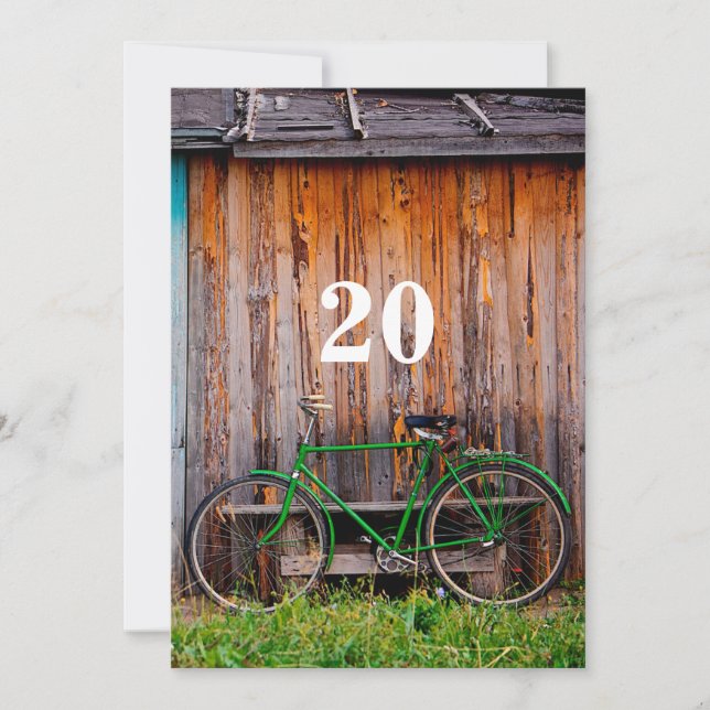 20th Cyclist Birthday Celebration Invitation (Front)