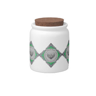 20th Emerald Anniversary Candy Jar