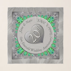 20th Emerald Anniversary Chiffon Scarf