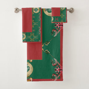 20th Emerald/Any Wedding Anniversary  Bath Towel S