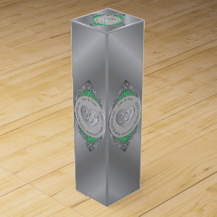 20th Emerald Platinum Anniversary Wine Gift Box