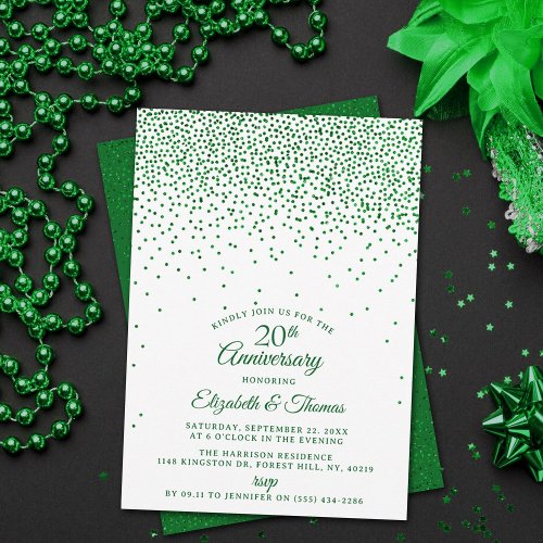 20th Emerald Wedding Anniversary