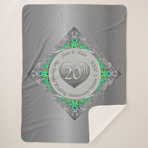 20th Emerald Wedding Anniversary