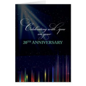 20th Employee Anniversary Sky, Congratulate Thank (Front)