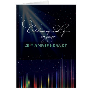 20th Employee Anniversary Sky, Congratulate Thank Cards