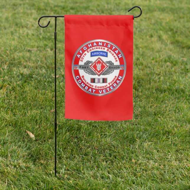 20th Engineer Brigade Afghanistan Veteran Garden Flag (In SItu)