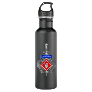 20th Engineer Brigade-Airborne Afghanistan Veteran Stainless Steel Water Bottle