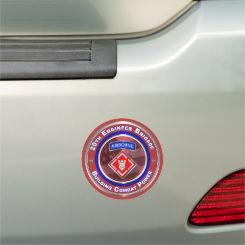 20th Engineer Brigade_Airborne Car Magnet