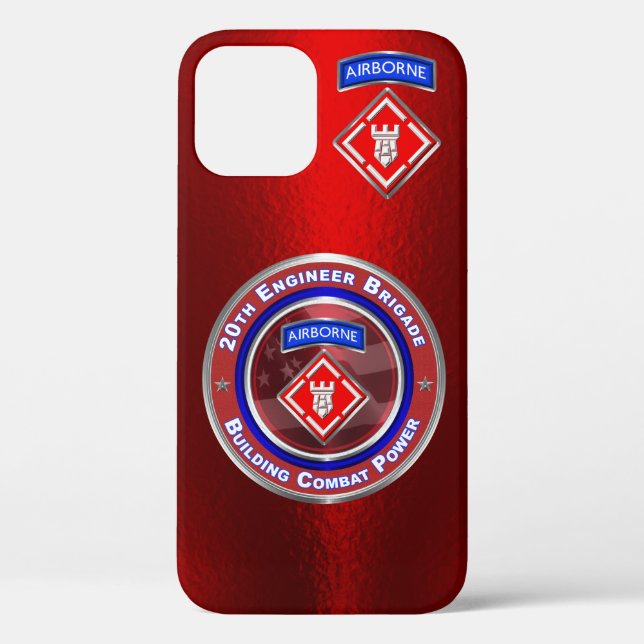 20th Engineer Brigade-Airborne Customized Case-Mate iPhone Case (Back)