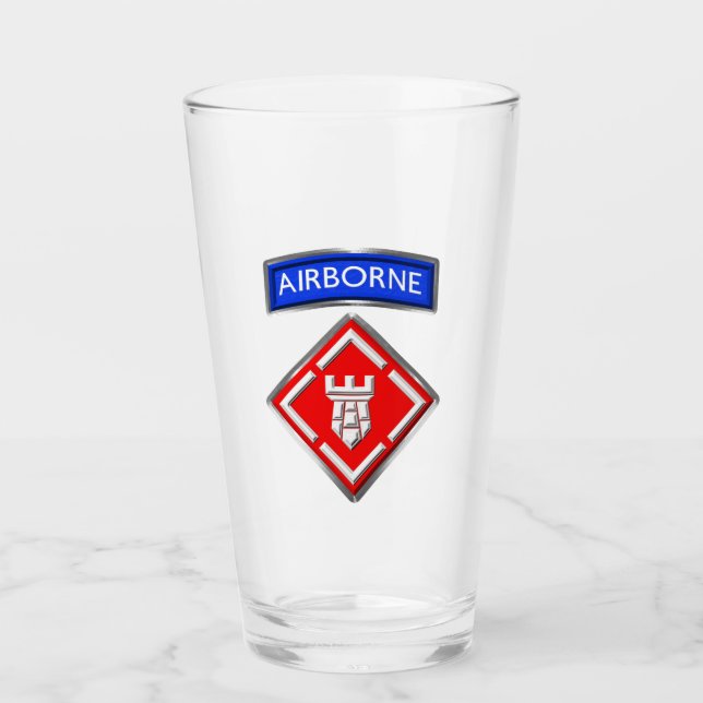 20th Engineer Brigade-Airborne Customized Patch Glass (Front)