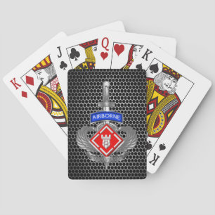 20th Engineer Brigade-Airborne Dagger Poker Cards