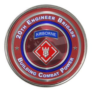 20th Engineer Brigade-Airborne Golf Ball Marker