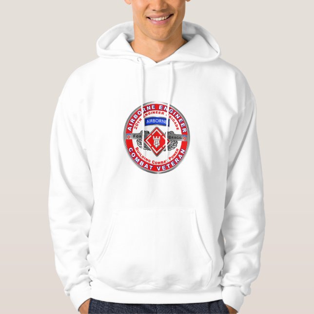 20th Engineer Brigade-Airborne  Hoodie (Front)