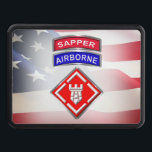 20th Engineer Brigade-Airborne Sapper   Hitch Cover<br><div class="desc">Display your pride for the 20TH ENGINEER BRIGADE-AIRBORNE SAPPER – “GET THERE”! Very unique design gift for anyone looking for that one of a kind special gift. This uniquely designed Custom Designed Hitch Cover makes a wonderful gift for your Favorite Soldier! The 20th Engineer Brigade-Airborne is a critical part of...</div>
