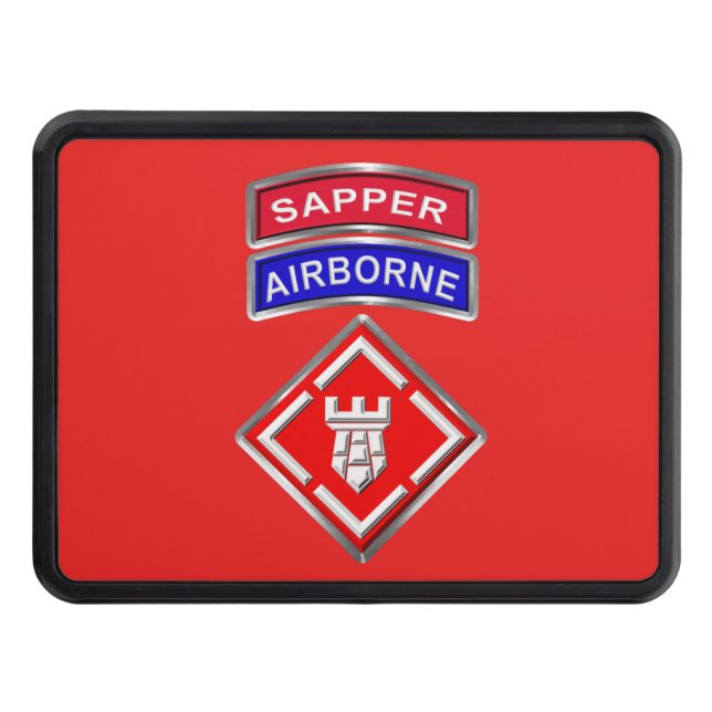 20th Engineer Brigade-Airborne Sapper  Hitch Cover (Front)
