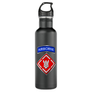 20th Engineer Brigade-Airborne Stainless Steel Water Bottle