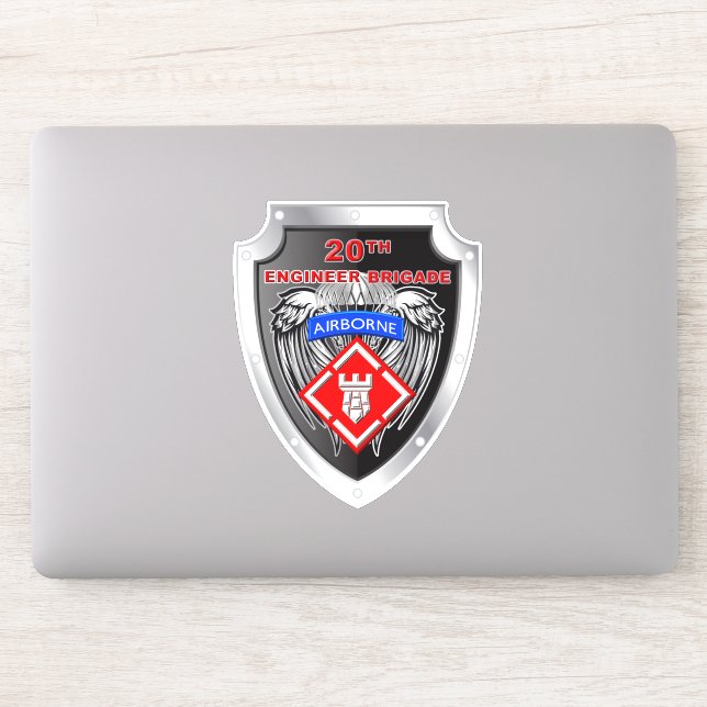 20th Engineer Brigade-Airborne Sticker (Computer)