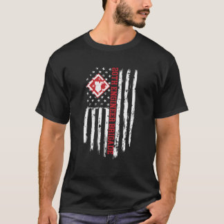 20Th Engineer Brigade American Flag T-Shirt