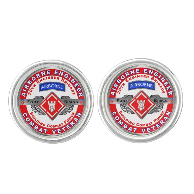  20TH ENGINEER BRIGADE CUFFLINKS (Front)
