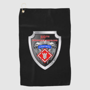 20th Engineer Brigade Customized Shield Golf Towel