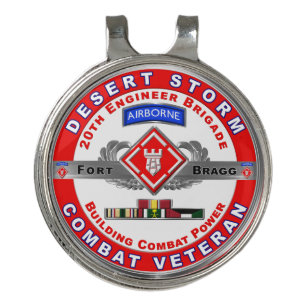 20th Engineer Brigade Desert Storm Veteran Golf Hat Clip