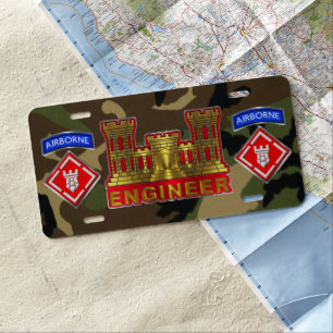 20th Engineer Brigade License Plate