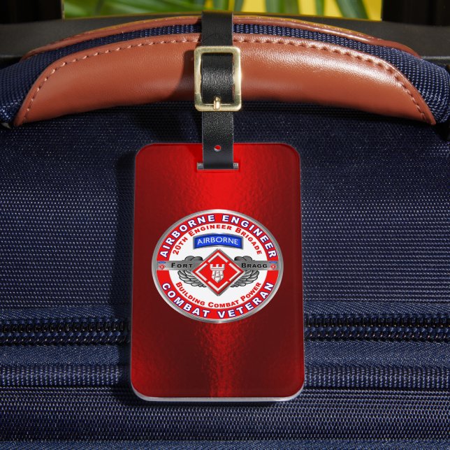 20th Engineer Brigade Luggage Tag (Front Insitu 2)