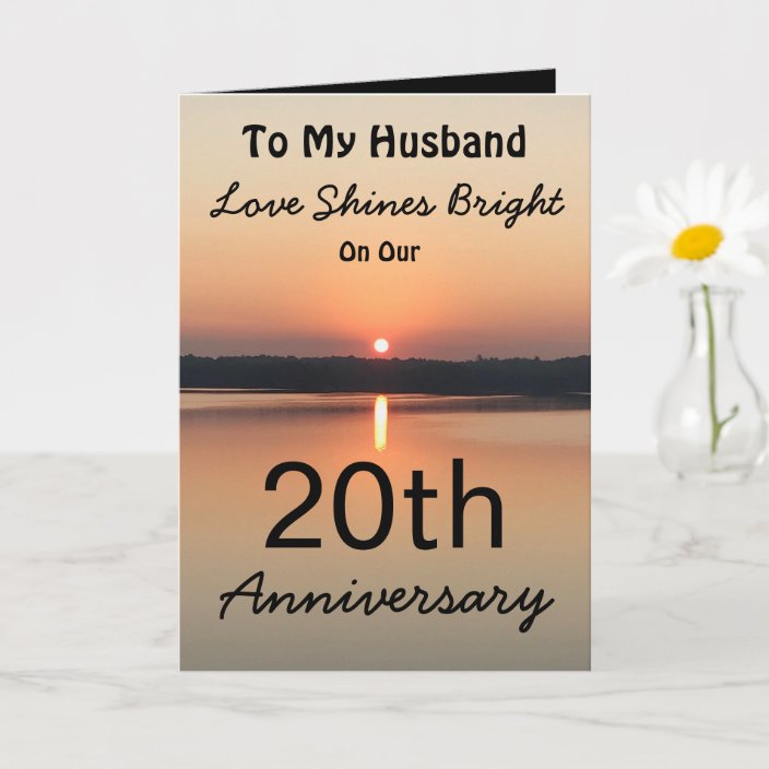 20 year anniversary card for husband