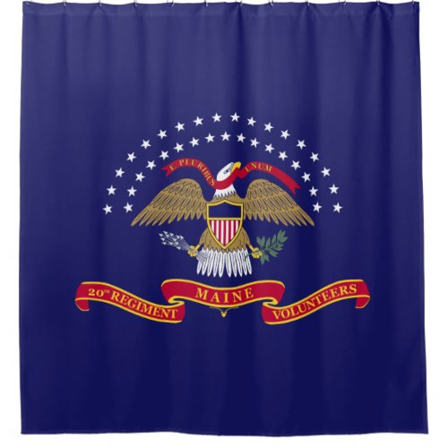 20th Maine Emblem Shower Curtain