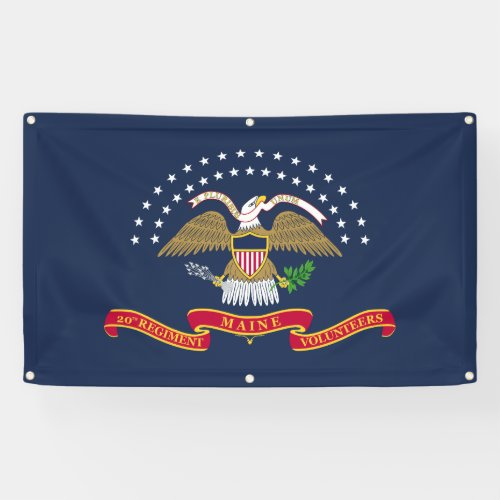 20th Maine Flag Banner