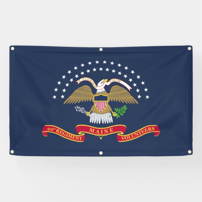 20th Maine Flag Banner (Horizontal)