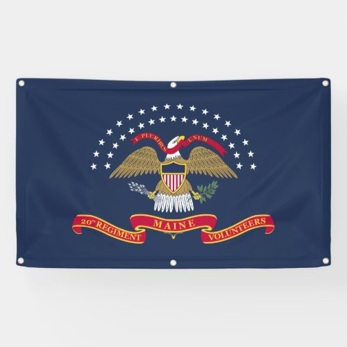 20th Maine Flag Banner