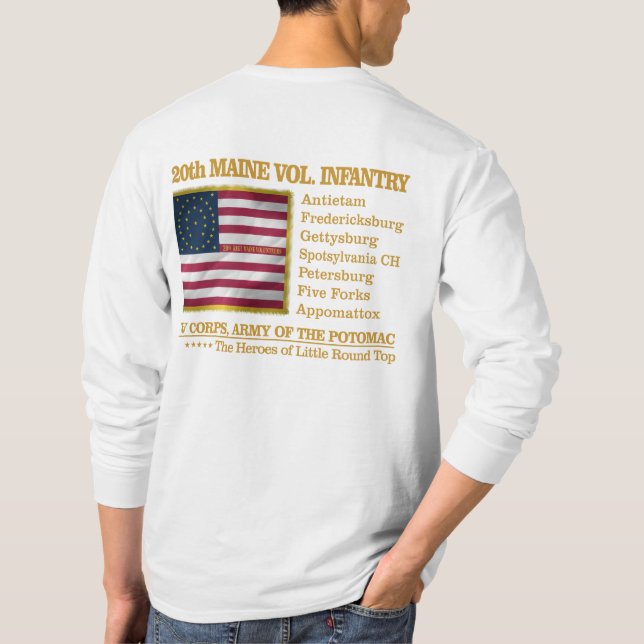 20th Maine Volunteer Infantry (BH) T-Shirt (Back)