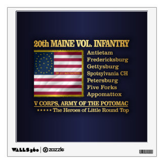 20th Maine Volunteer Infantry (BH) Wall Sticker