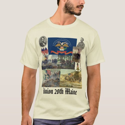 20th Maine volunteer infantry regiment Civil War T_Shirt