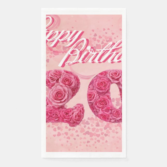 20th paper guest towels (Front)