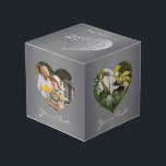 20th Platinum Heart Frames 4 Photos<br><div class="desc">For that unique keepsake to enjoy all year long,  why not a wedding anniversary photo cube with my heart frame gracing your gorgeous photos for them?!</div>