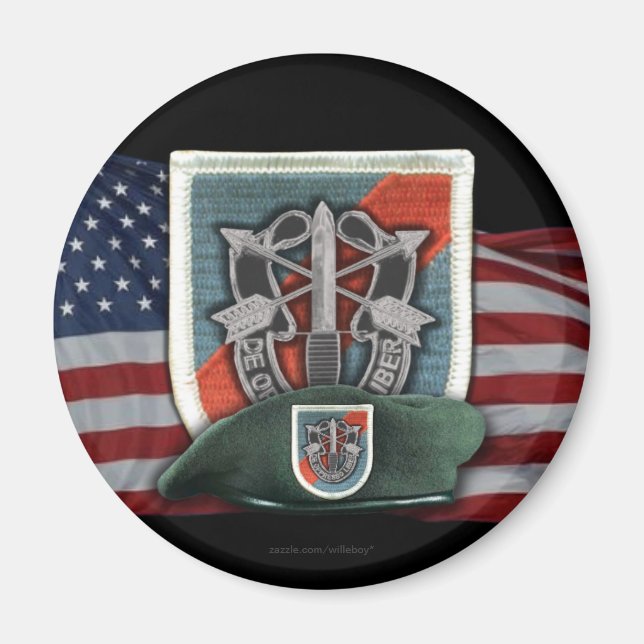 20th special forces flash vietnam vets magnet (Front)