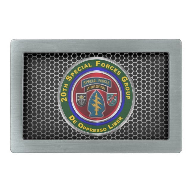 20th Special Forces Group (Airborne) Belt Buckle (Front)