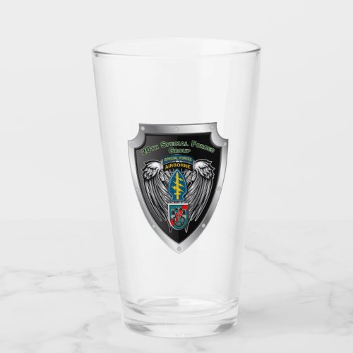 20th Special Forces Group Airborne Custom Shield Glass