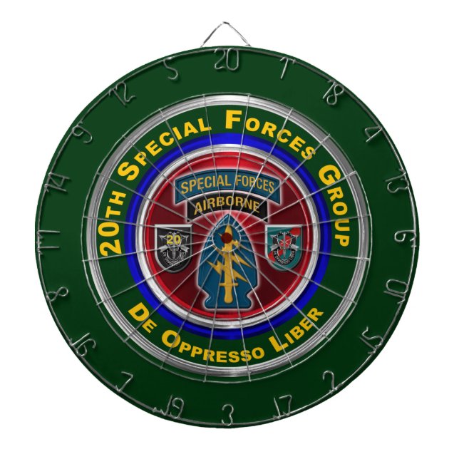20th Special Forces Group (Airborne) Dart Board (Front)
