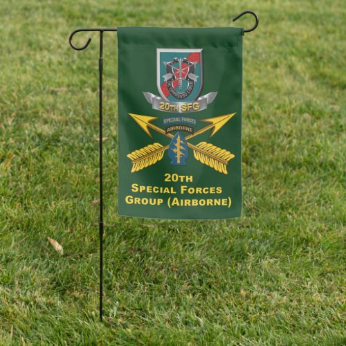 20th    Special Forces Group AIRBORNE Garden Flag