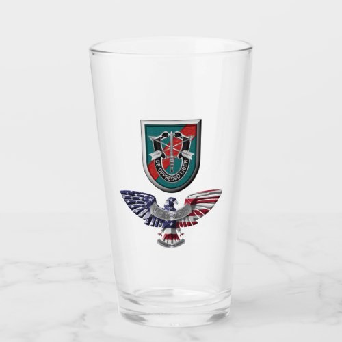20th Special Forces Group Airborne Veteran Eagle Glass