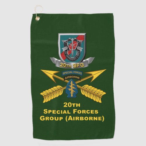 20th Special Forces Group  Golf Towel