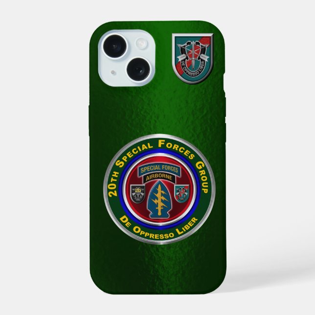 20th Special Forces Group Iphone Case (Back)