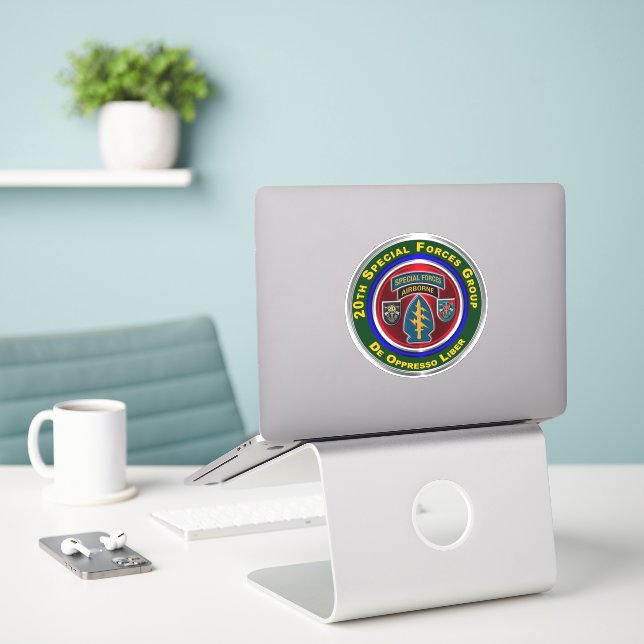 20th Special Forces Group  Sticker (Laptop On Desk)